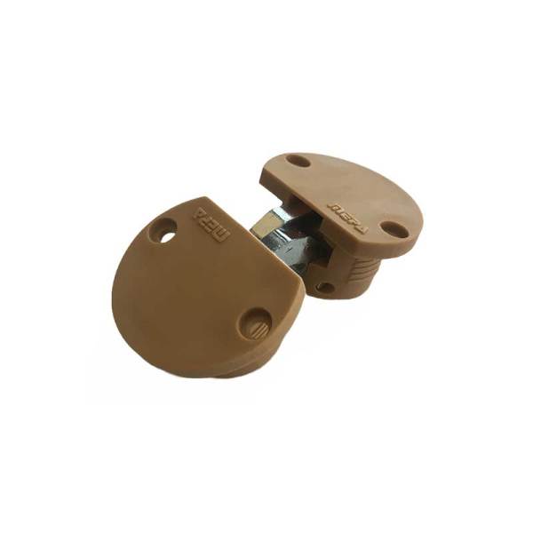 MKM 001 Yuvarlak Kırma Masa Menteşesi Açık Kahve