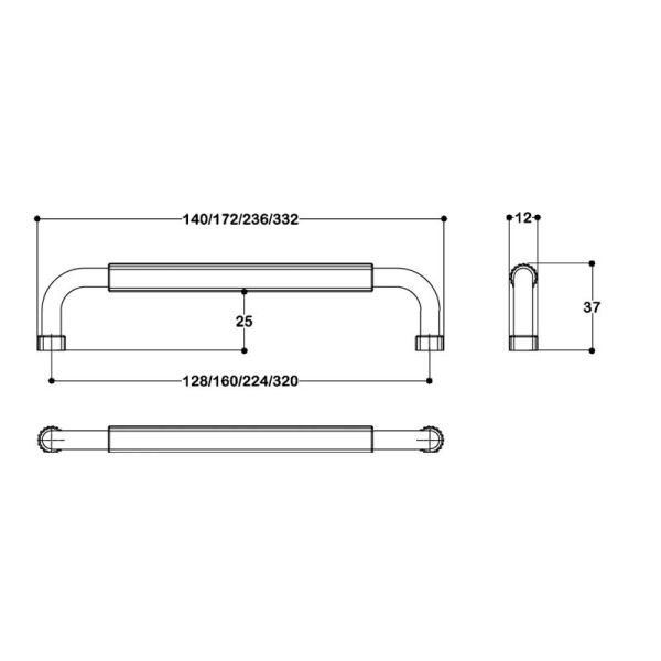 8985 Antik Saten Mat Kulp 128 mm