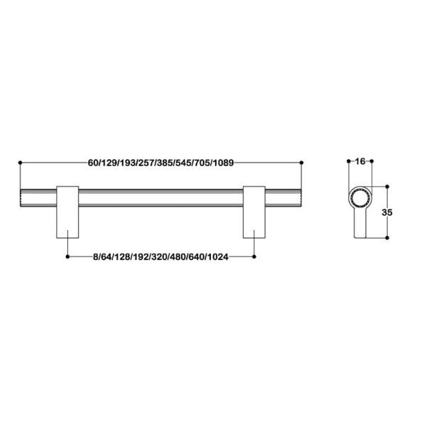 8990 Nikel Saten Kulp 640 mm