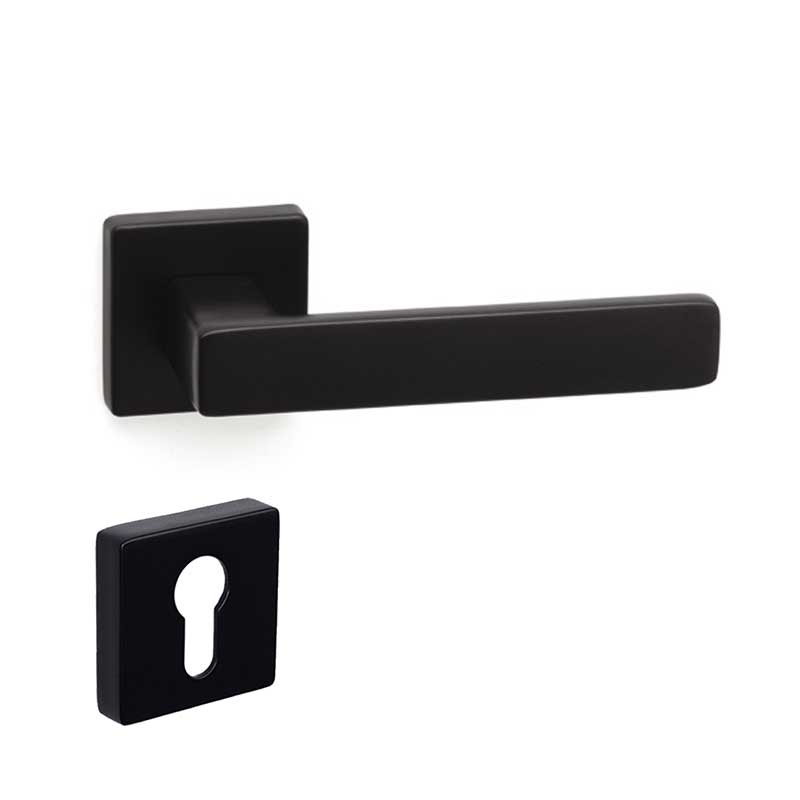 FOSIL Mat Siyah  Kapı Kolu Yale