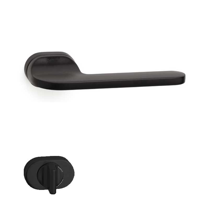 JASPER Mat Siyah  Kapı Kolu Wc