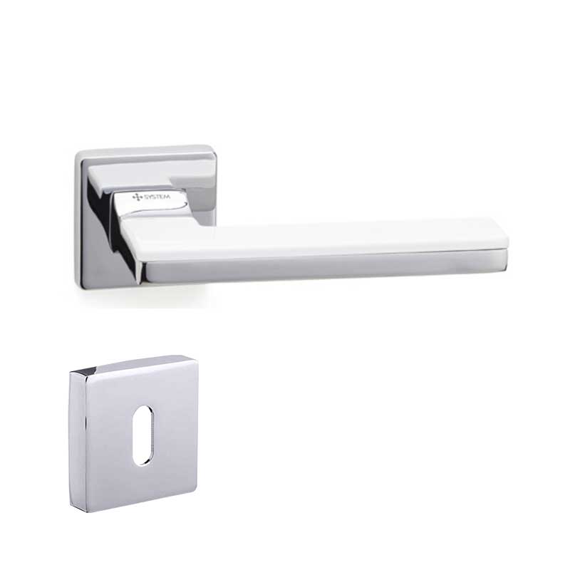 LARISSA Krom / Beyaz  Kapı Kolu Oda