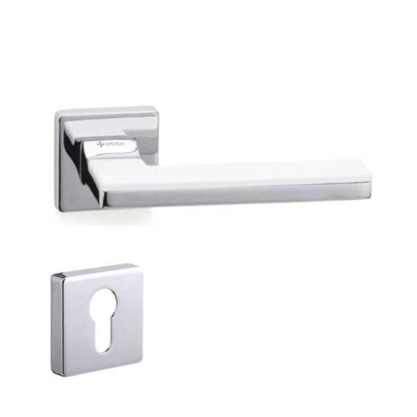 LARISSA Krom / Beyaz  Kapı Kolu Yale