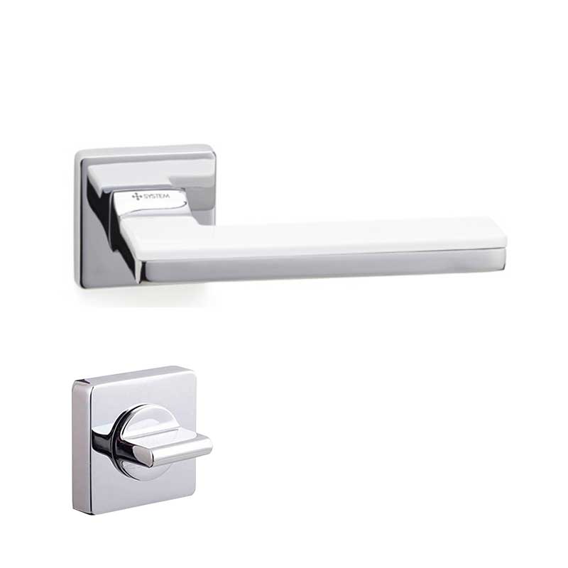 LARISSA Krom / Beyaz  Kapı Kolu Wc