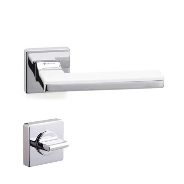 LARISSA Krom / Beyaz  Kapı Kolu Wc