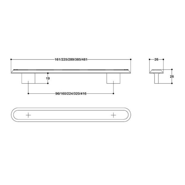 9004 96 mm Kulp Antik Saten Mat