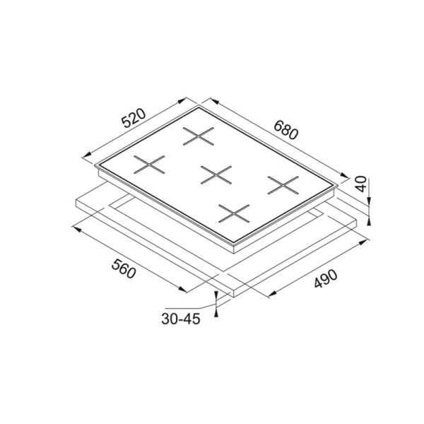 Ocak FHNG 705 4G TC BK C 106.0490.179