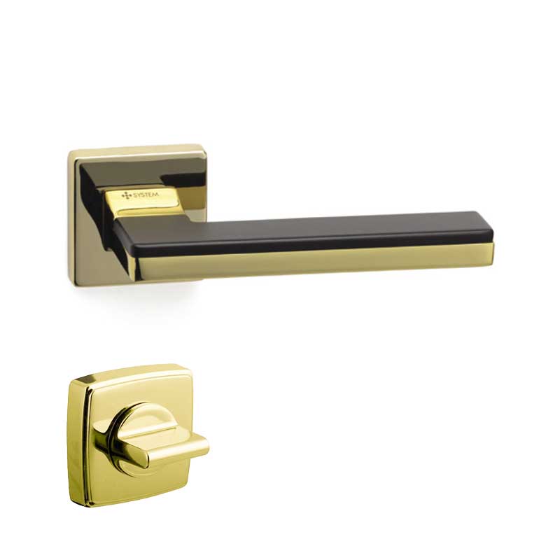 LARISSA Altın / Mat Siyah  Kapı Kolu Wc