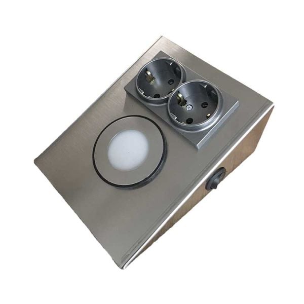 Prizli Spotu 2-Priz + 1-Yuv.Led TZ-2PD