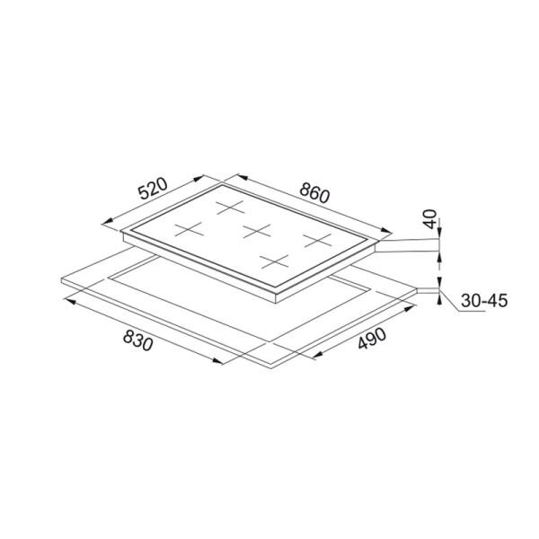 Ocak FHNG 905 4G TC BK C 106.0490.180