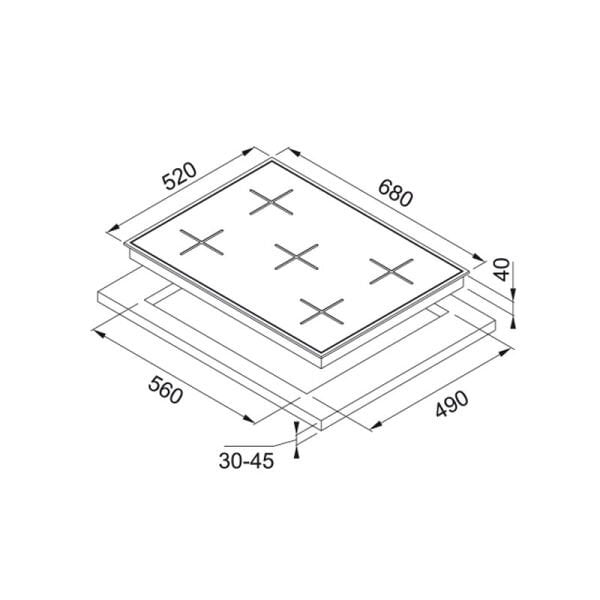 Ocak FHNS 705 4G TC BK C 106.0490.102