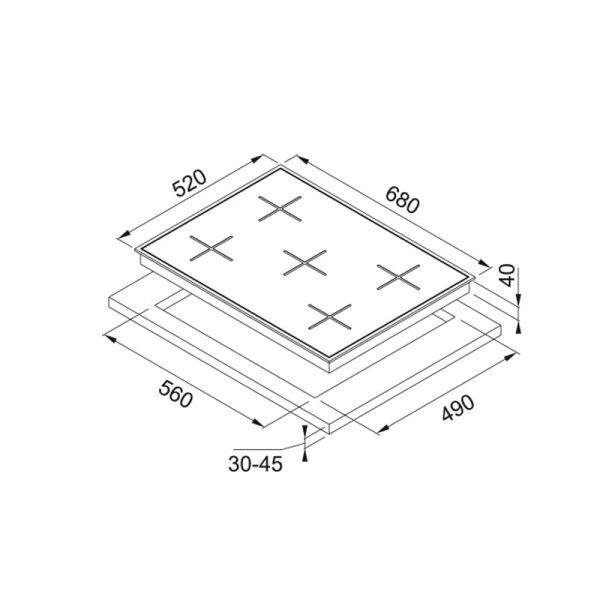 Ocak FHNS 705 4G TC WH C106.0490.103