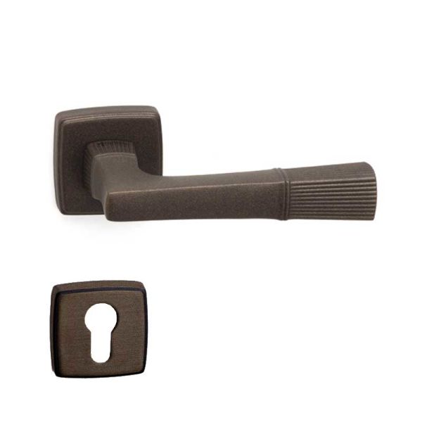 LUCINA Mat Acı Kahve  Kapı Kolu Yale