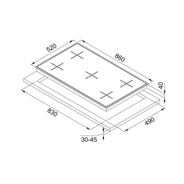 Ocak FHNS 905 4G TC WH C106.0490.105