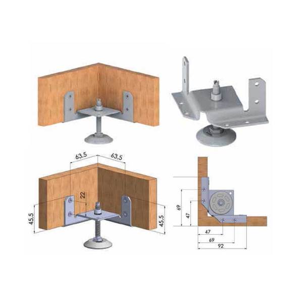 MB 03R Metal Ayarlı Baza Elemanı