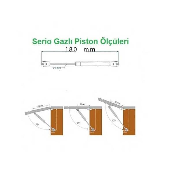 Serio Gazlı Piston Kısa