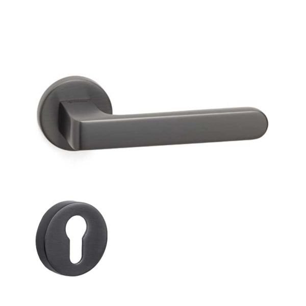 MARVEL Füme Saten  Kapı Kolu Yale