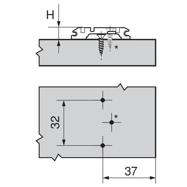 Clip Kör Kapak için 3mm Taban 173L6130
