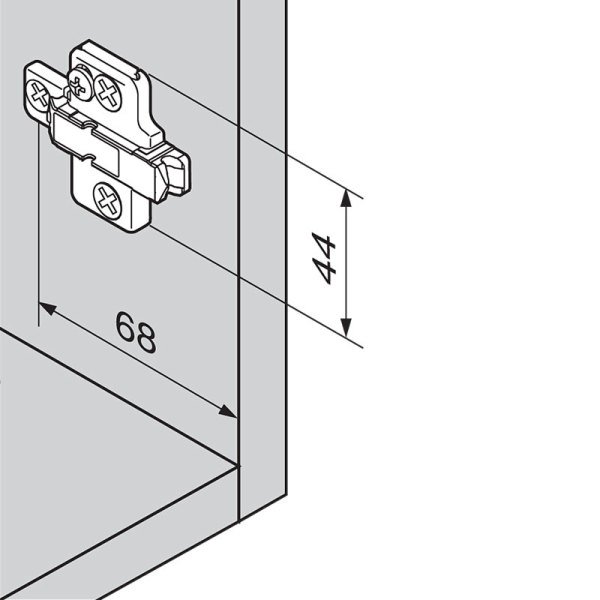 Clip Menteşe Tabanı 18mm 175H7190.22