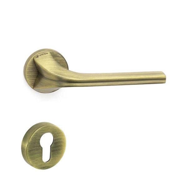 MATRIX Antik Saten Mat  Kapı Kolu Yale