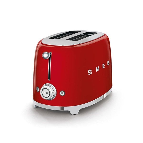 Smeg Ekmek Kızartma 2x1 Kırmızı TSF01RDEU