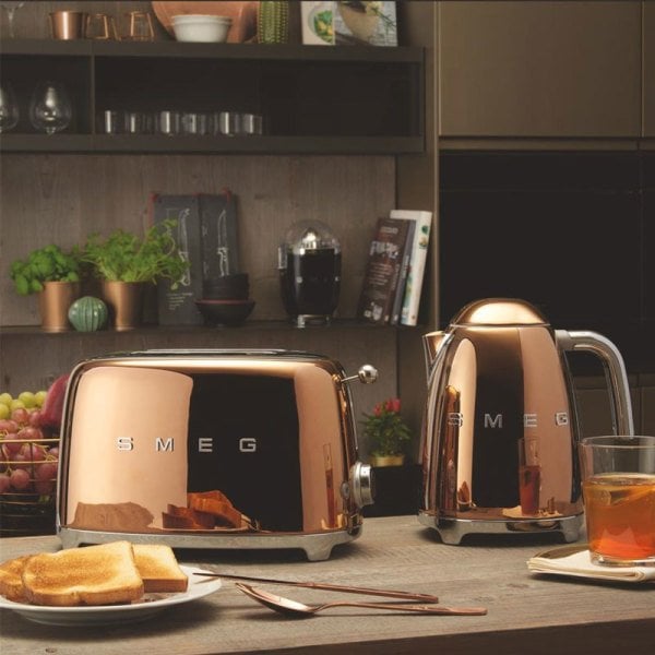 Smeg Ekmek Kızartma 2x1 Bakır TSF01RGEU