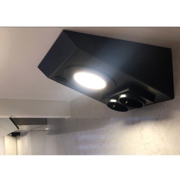 Tezgah Altı Siyah Pirizli Gün Işığı Spot