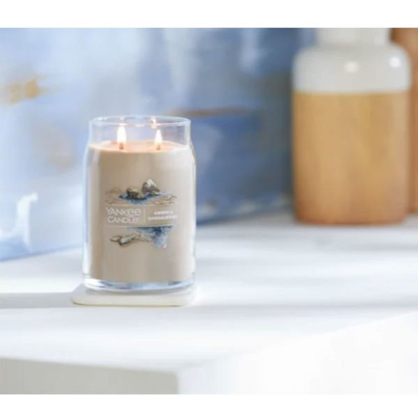1629982E Büyük Mum Amber-Sandalwood
