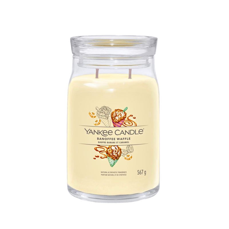 1734802E Büyük Mum Banoffee Waffle