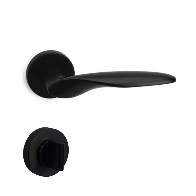 MIMAS Mat Siyah  Kapı Kolu Wc