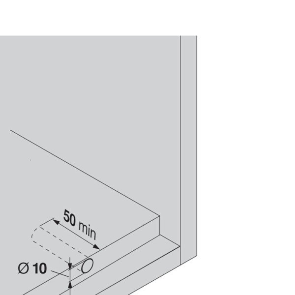 Kapak Bas Aç (TIP-ON) Kısa Piston - Gri