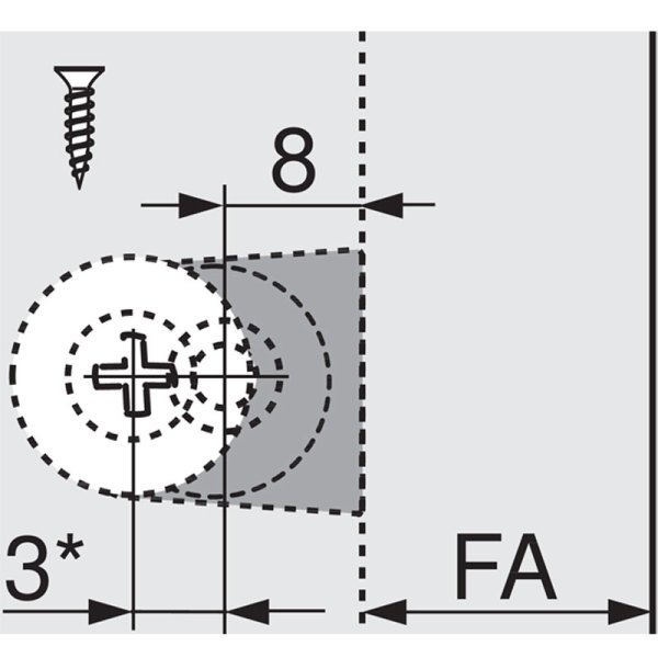 Kapak Bas Aç (TIP-ON) Kısa Adaptör - Gri
