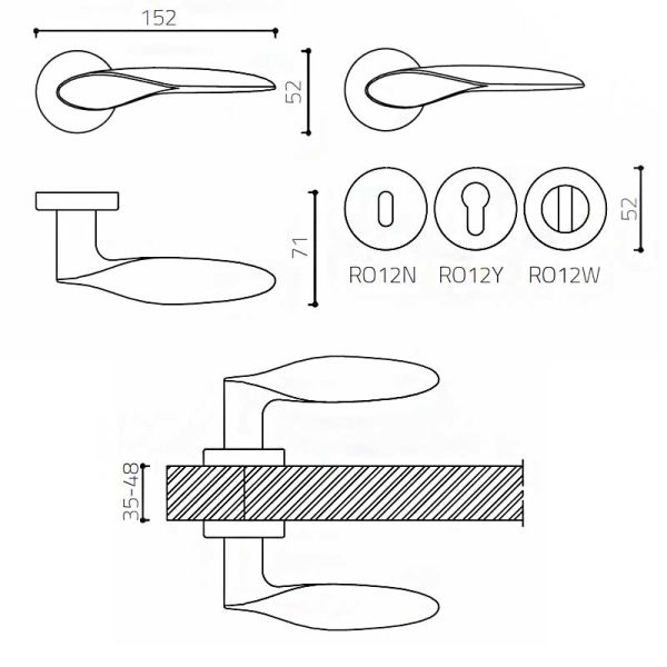 MIMAS Altın  Kapı Kolu Yale