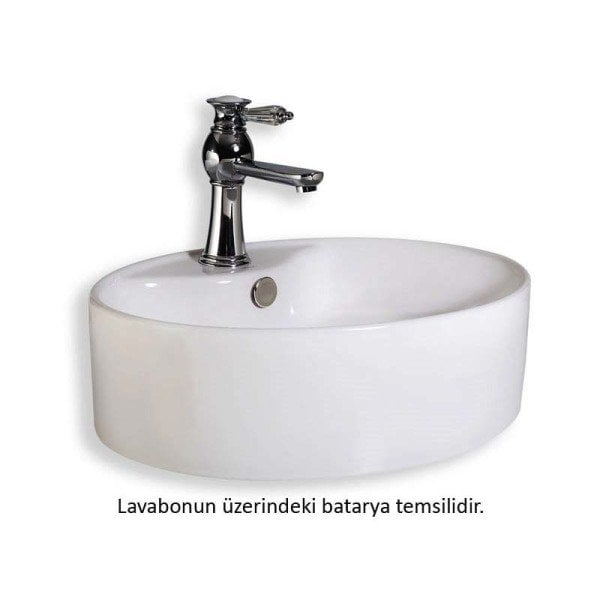 (#) E-5031 T.Üstü Lavabo Beyaz  520x420x150