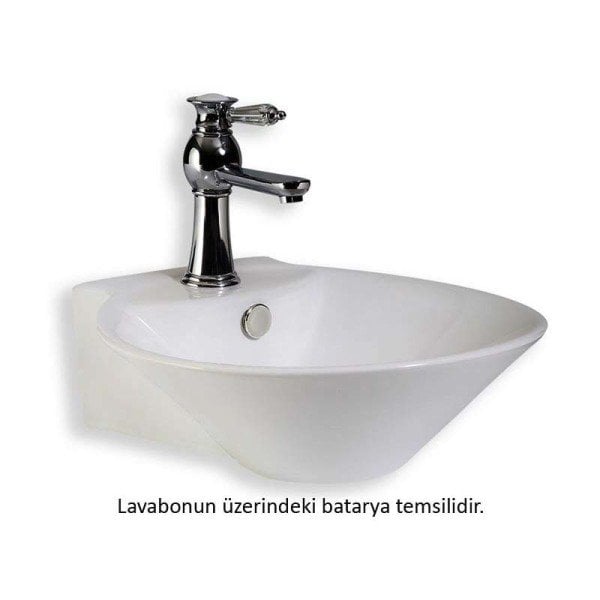 (#) E-5036 T.Üstü Lavabo Beyaz  445x415x150