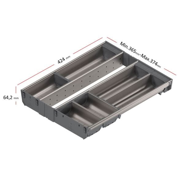 TBox Antaro için Kaşıklık Modül 450mm - Box Ray Uzunluk 450mm