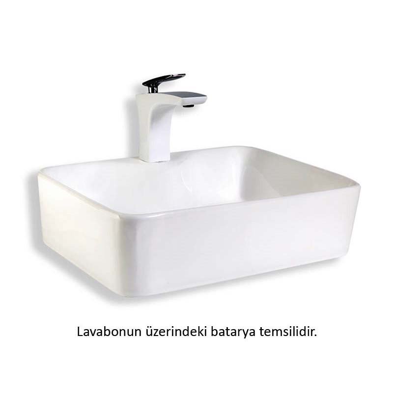 E-5405 T.Üstü Lavabo Beyaz  475x370x130