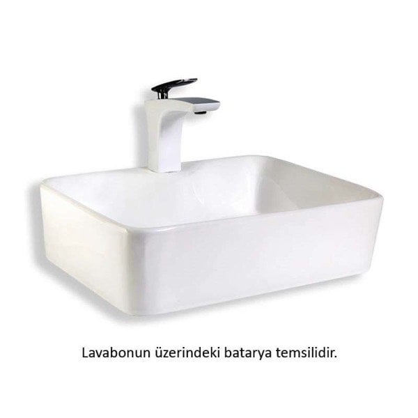 E-5405 T.Üstü Lavabo Beyaz  475x370x130