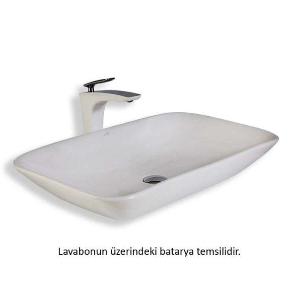 (#) E-5617 T.Üstü Lavabo Beyaz  700x400x130