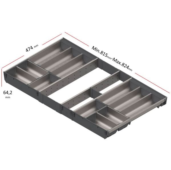 TBox Antaro için Kaşıklık Modül 900mm - Box Ray Uzunluk 500mm