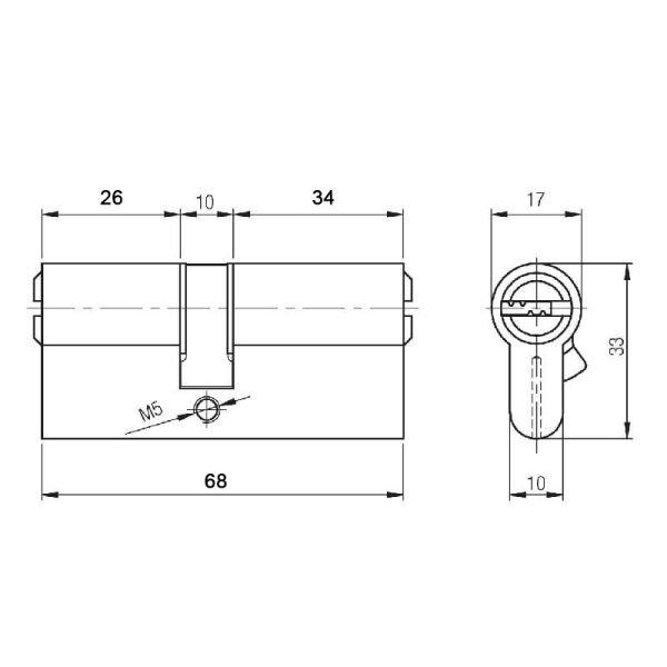 164BNE68 Bilyalı Barel 68mm Sarı