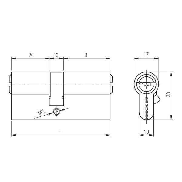 164BNE90 Bilyalı Barel 90mm Nikel
