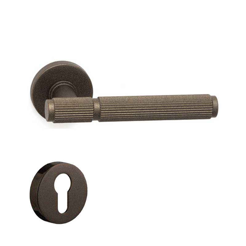 PIXAR-L Mat Acı Kahve  Kapı Kolu Yale