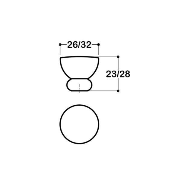 1958 32 mm Kulp Nikel Saten