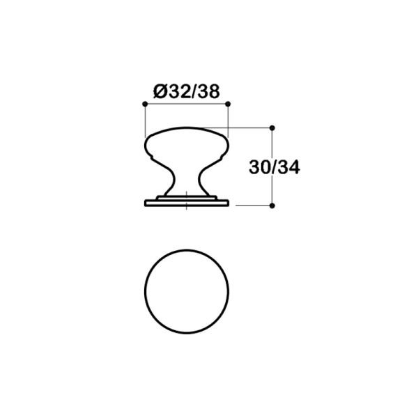 1959 32 mm Kulp Parlak Nikel